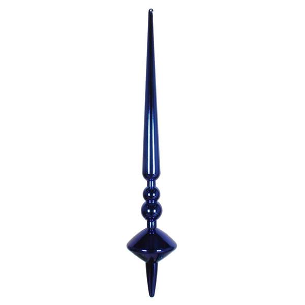 18" Cobalt Blue Shiny Cupola Finial Ornament (2 pack)