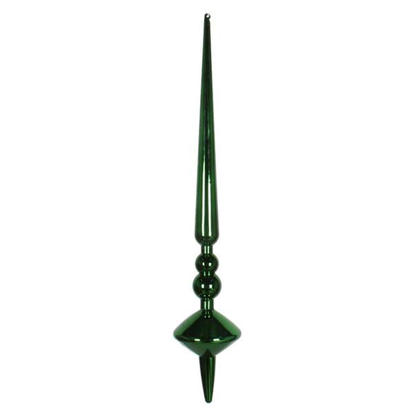 18" Emerald Shiny Cupola Finial Ornament (2 pack)