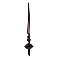 Vickerman 18" Plum Shiny Cupola Finial Ornament (2 pack)