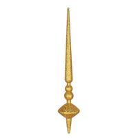 Vickerman 18" Antique Gold Glitter Cupola Finial Ornament (2 pack)