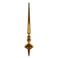 Vickerman 18" Antique Gold Shiny Cupola Finial Ornament (2 pack)