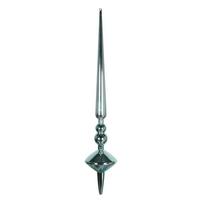 Vickerman 18" Baby Blue Shiny Cupola Finial Ornament (2 pack)