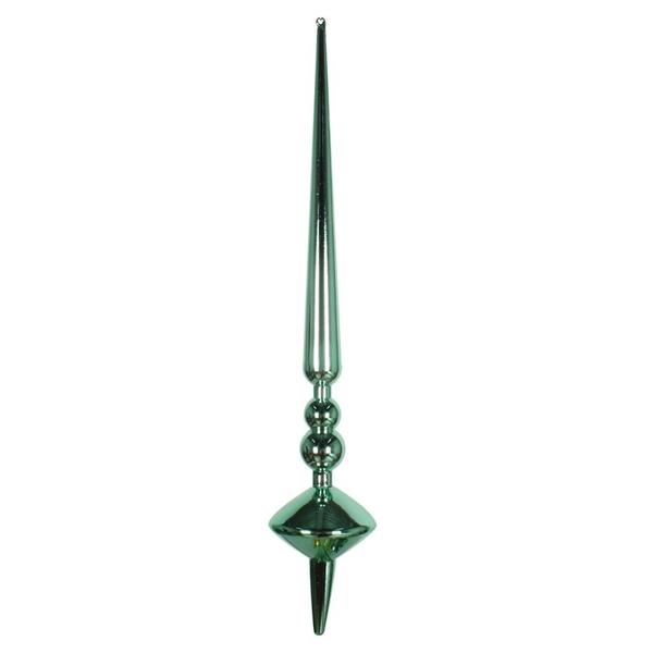 18" Seafoam Green Shiny Cupola Finial Ornament (2 pack)