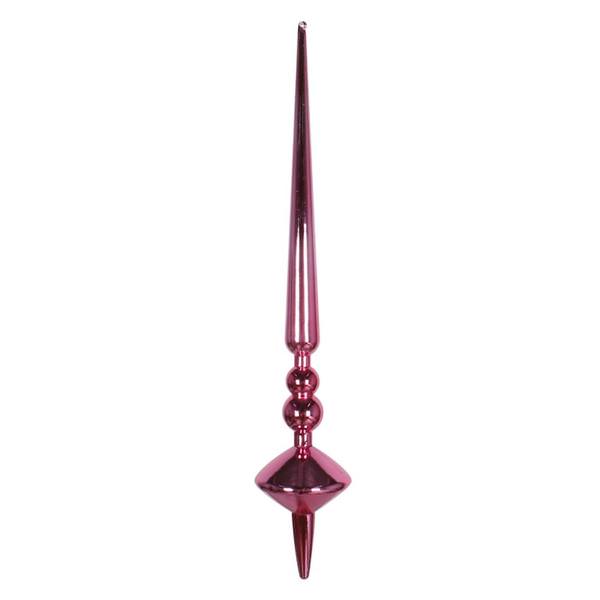 18" Mauve Shiny Cupola Finial Ornament (2 pack)
