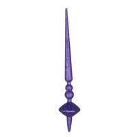 Vickerman 18" Purple Glitter Cupola Finial Ornament (2 pack)