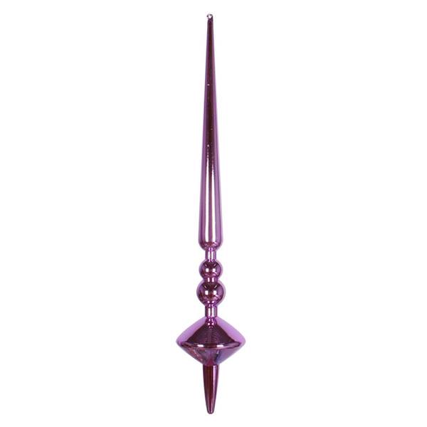 18" Orchid Shiny Cupola Finial Ornament (2 pack)