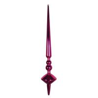 Vickerman 18" Fuchsia Shiny Cupola Finial Ornament (2 pack)