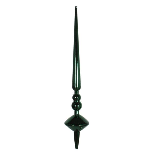 18" Midnight Green Shiny Cupola Finial Ornament (2 pack)