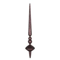 Vickerman 18" Chocolate Glitter Cupola Finial Ornament (2 pack)