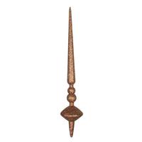 Vickerman 18" Mocha Glitter Cupola Finial Ornament (2 pack)