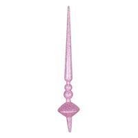 Vickerman 18" Pink Glitter Cupola Finial Ornament (2 pack)