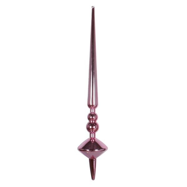 18" Pink Shiny Cupola Finial Ornament (2 pack)