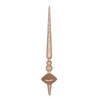 Vickerman 18" Cafe Latte Glitter Cupola Finial Ornament (2 pack)