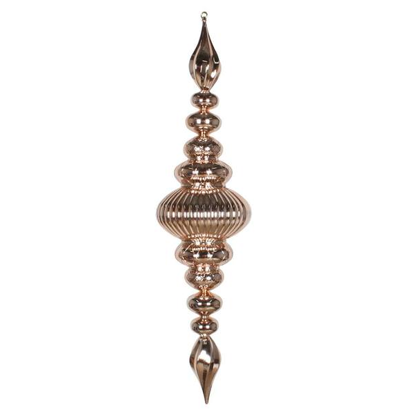 41" Rose Gold Shiny Finial Ornament