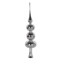 Vickerman 19" Silver Shiny Finial Tree Topper