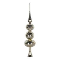 Vickerman 19" Champagne Shiny Finial Tree Topper
