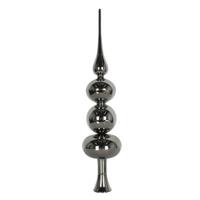 Vickerman 19" Pewter Shiny Finial Tree Topper