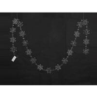 Vickerman 6' Clear Matte Acrylic Snowflake Garland