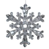 Vickerman 8.75" Clear Diamond Snowflake Ornament