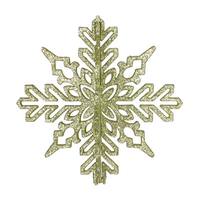 Vickerman 6" Celadon 3D Glitter Snowflake Ornament (3 pack)