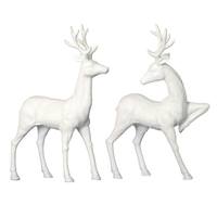 Vickerman 13" White Deer (set of 2)