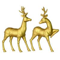Vickerman 13" Gold Deer (set of 2)