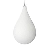 Vickerman 10.5" White Flocked Waterdrop Ornament (2 pack)