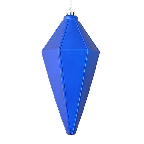 7" Blue Matte Lantern Ornament (4 pack)