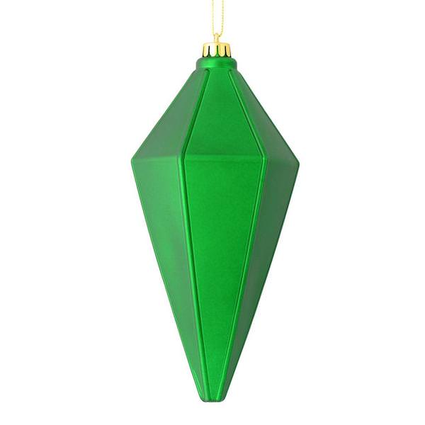 7" Green Matte Lantern Ornament (4 pack)