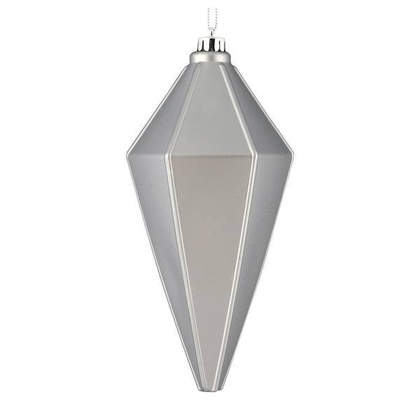 7" Silver Matte Lantern Ornament (4 pack)