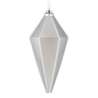 Vickerman 7" Silver Shiny Lantern Ornament (4 pack)