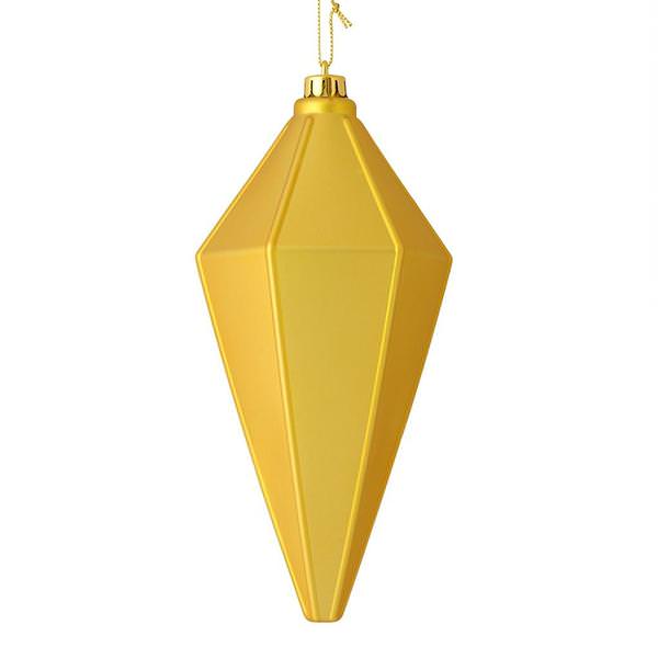 7" Gold Matte Lantern Ornament (4 pack)