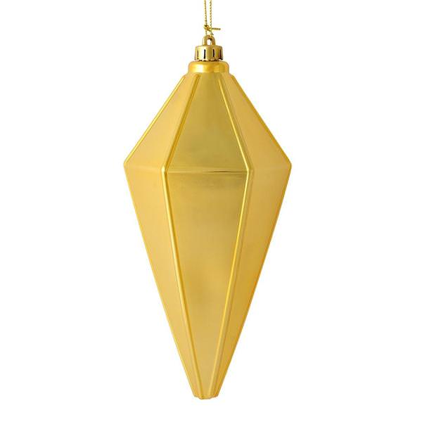 7" Gold Shiny Lantern Ornament (4 pack)