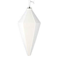 Vickerman 7" White Shiny Lantern Ornament (4 pack)