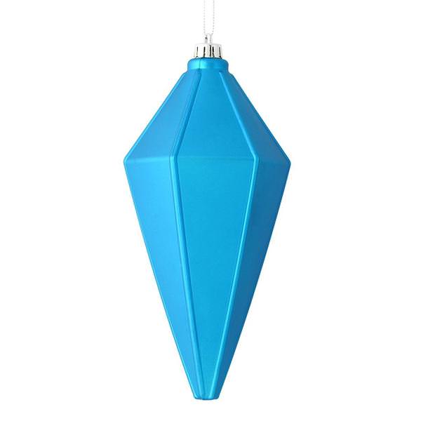 7" Turquoise Matte Lantern Ornament (4 pack)