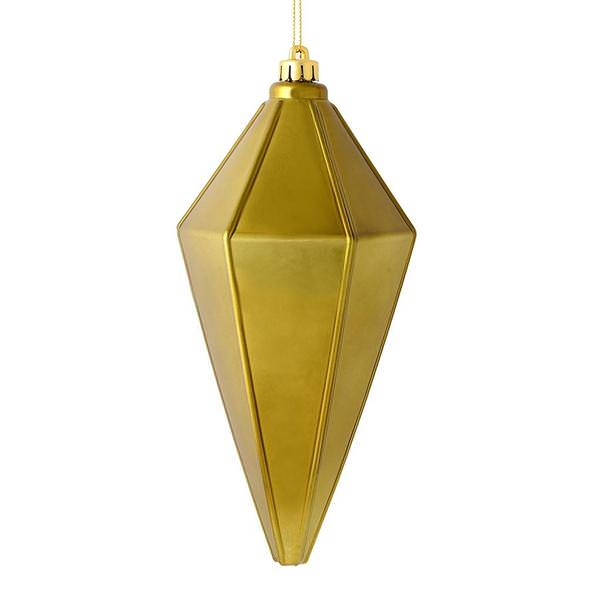 7" Olive Shiny Lantern Ornament (4 pack)