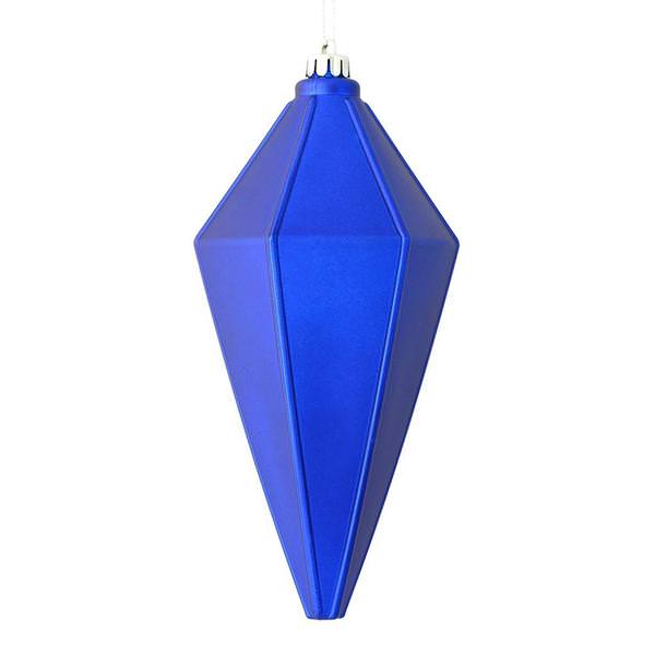 7" Cobalt Blue Matte Lantern Ornament (4 pack)