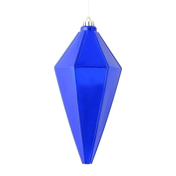 7" Cobalt Blue Shiny Lantern Ornament (4 pack)