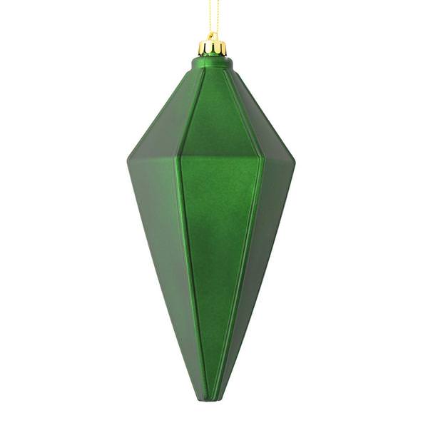 7" Emerald Matte Lantern Ornament (4 pack)