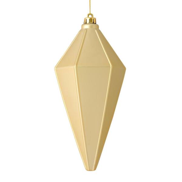 7" Champagne Matte Lantern Ornament (4 pack)
