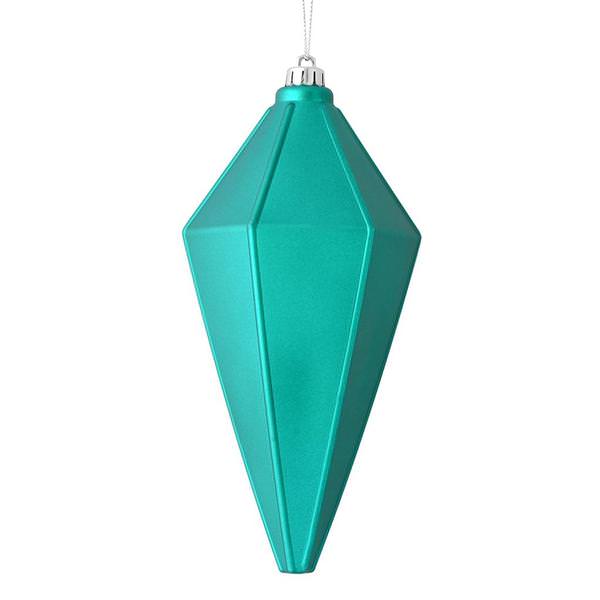 7" Teal Matte Lantern Ornament (4 pack)