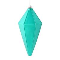 Vickerman 7" Teal Shiny Lantern Ornament (4 pack)