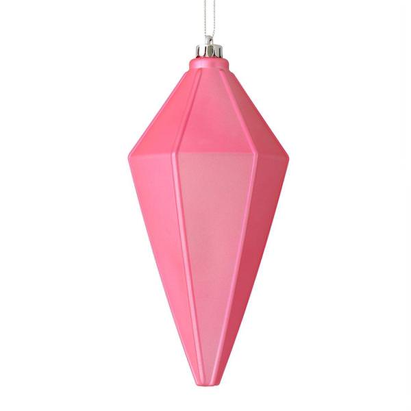 7" Mauve Matte Lantern Ornament (4 pack)