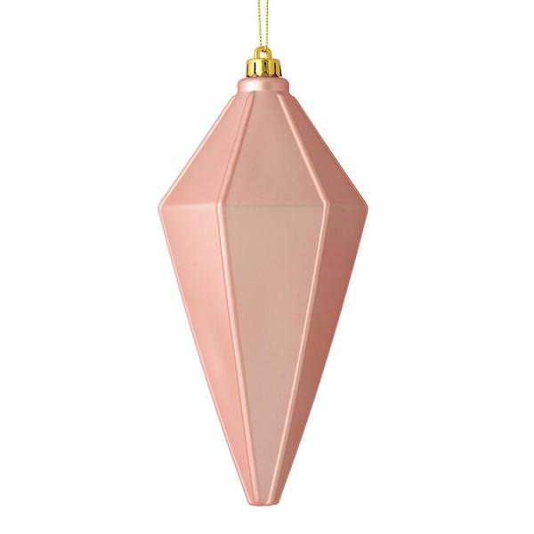 7" Rose Gold Matte Lantern Ornament (4 pack)