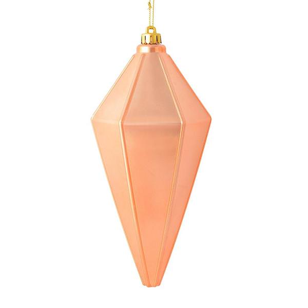 7" Rose Gold Shiny Lantern Ornament (4 pack)
