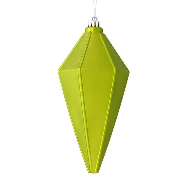 7" Lime Matte Lantern Ornament (4 pack)