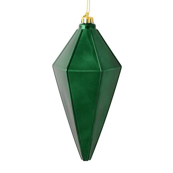 7" Midnight Green Shiny Lantern Ornament (4 pack)