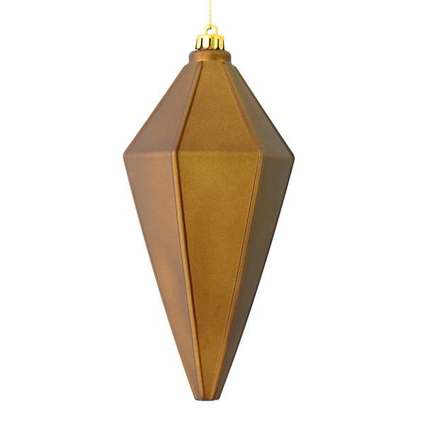7" Mocha Matte Lantern Ornament (4 pack)