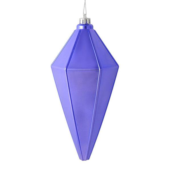 7" Lavender Shiny Lantern Ornament (4 pack)
