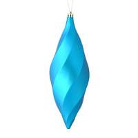 Vickerman 8" Turquoise Matte Swirl Finial Ornament (6 pack)